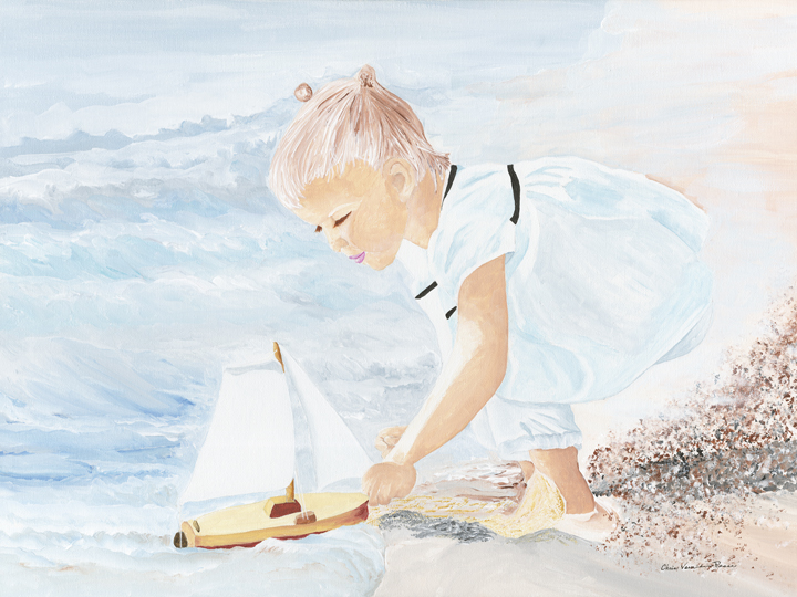 Girl with Sail Boat